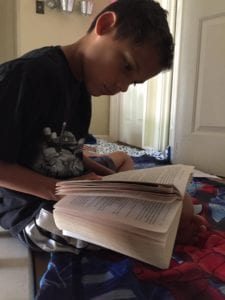 Boy reading 
