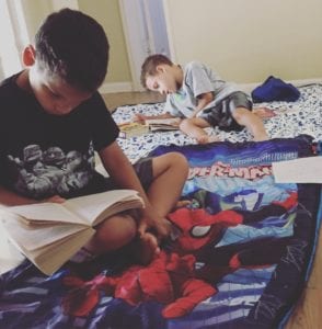 boys reading