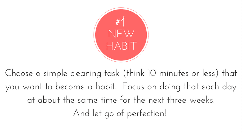 Choose a small task to become a habit.