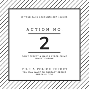 What to do when your bank account gets hacked